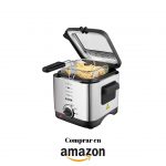 Aicok Mini freidora profunda de acero inoxidable